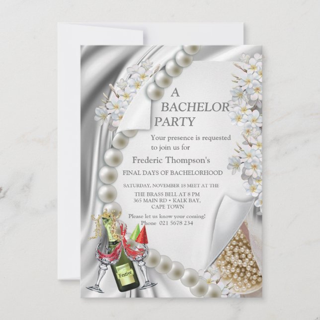 Elfenbeinpartei, Grün, Blau, Gold, Silk & Bachelor (Vorderseite)