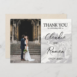 Elfenbeinpass Dankeskarte