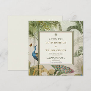 Elfenbeinplatz Tropical Peacock Palm Save the Date