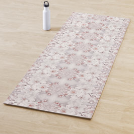 Elfenbeinrot Rosa Blütenblättrige Yoga-Mat Yogamatte