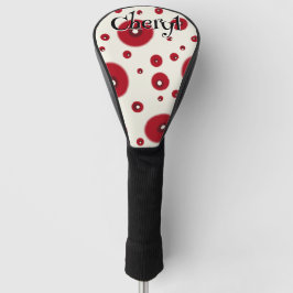 Elfenbeinrote Punkte Funky Whimsical Kreis Muster  Golf Headcover