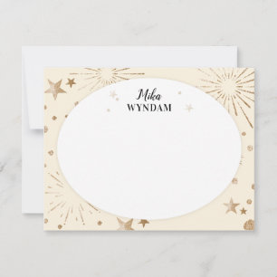 Elfenbeinstämme und Feuerwerkskörper Mitteilungskarte