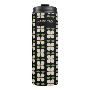 Elfenbeinweine florale thermische Tumbler Thermosbecher