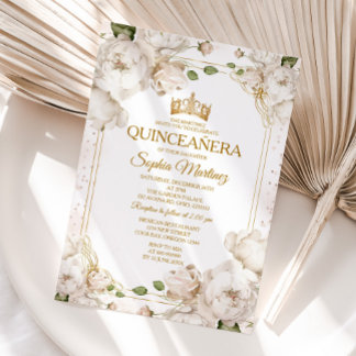 Elfenbeinweiße Blume Mexican Gold Charra Mis Quinc Einladung