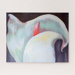 Elfenbeinweißer Orchid mit Lilac Lemon Hues Puzzle