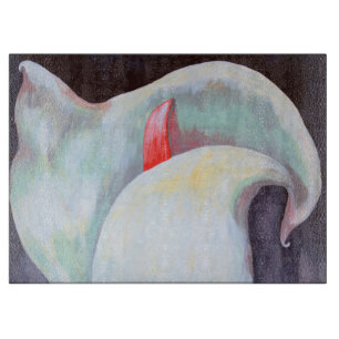 Elfenbeinweißer Orchid mit Lilac Lemon Hues Schneidebrett