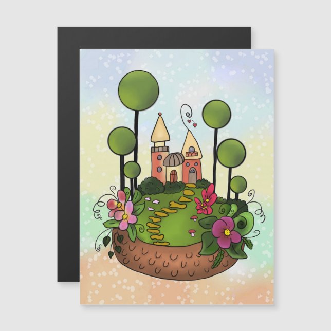 Elfendorf Magnetkarte (Vorne/Hinten)