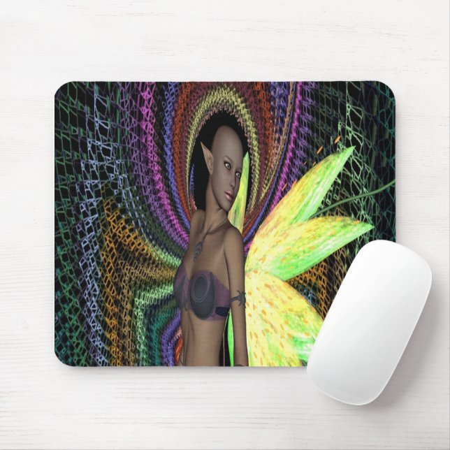 Elfenfrau-Mauspad Mousepad (Mit Mouse)