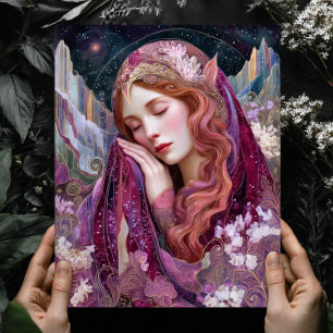 Elfenkönigin Göttin Himmels-Fantasy-Wandkunst-Druc Poster