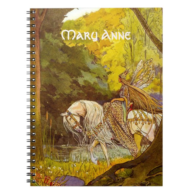 Elfenprinzessin im Wald Zeichenkette Rucksack Notizblock (Vorderseite)