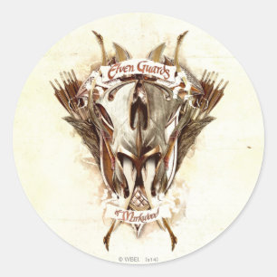 Elfenwächter der Waffen von Mirkwood Runder Aufkleber