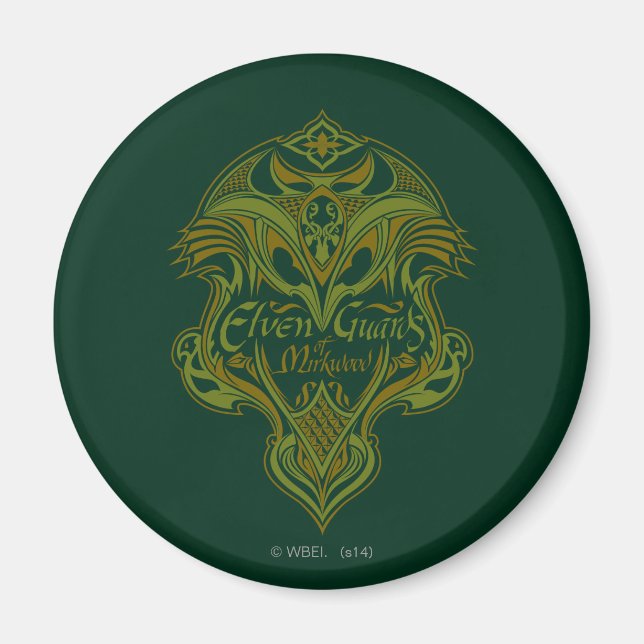 Elfenwächter des Mirkwood Shield Icon Magnet (Vorne)