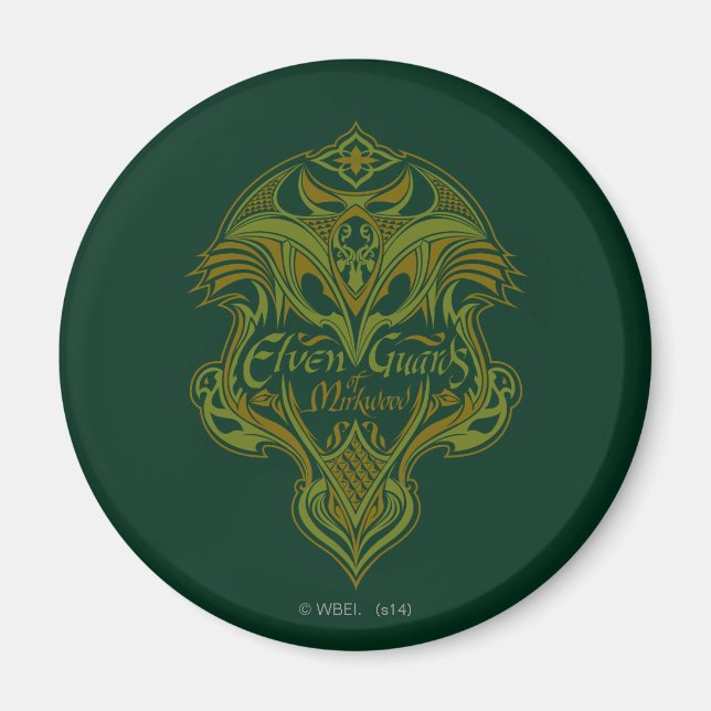 Elfenwächter des Mirkwood Shield Icon Magnet (Vorne)