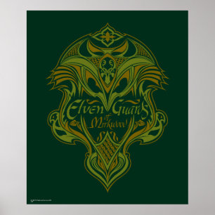 Elfenwächter des Mirkwood Shield Icon Poster