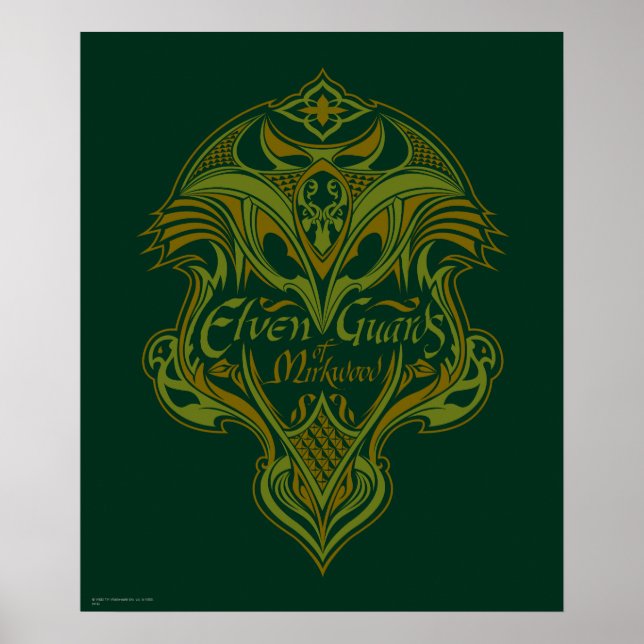 Elfenwächter des Mirkwood Shield Icon Poster (Vorne)