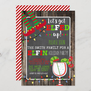 Elfin-Weihnachtsfeiertag: Einladung fertig gestell