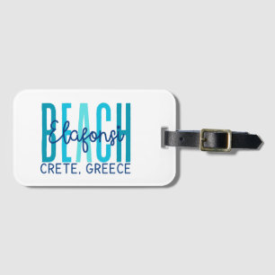 Elfonsi Beach Krete Griechenland (Ozean) Gepäckanhänger