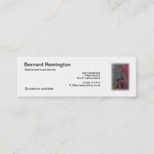 Elfreisender Mini Visitenkarte