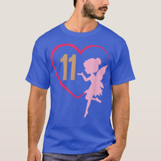 Elfte 11. Geburtstagsparty Mairy Tale Girl Princ T-Shirt