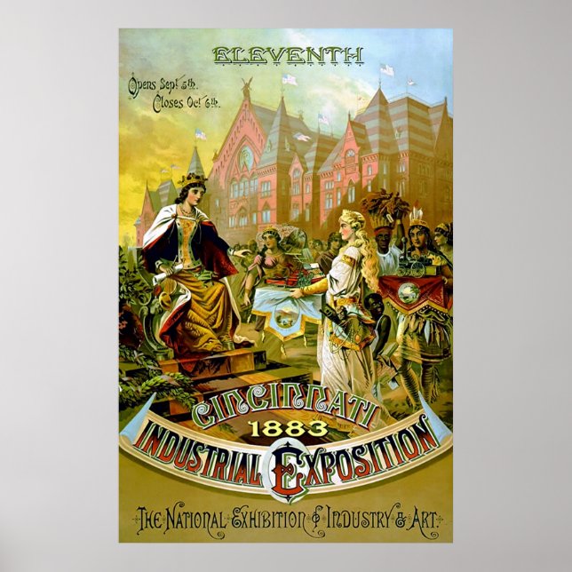 Elfte Industrieausstellung in Cincinnati. Poster (Vorne)