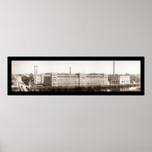 Elgin IL Watch Company Foto 1914 Poster