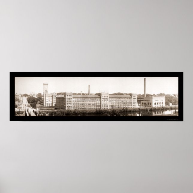 Elgin IL Watch Company Foto 1914 Poster (Vorne)