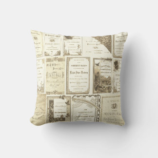 Elgin Illinois 1880er Sepia Klub Einladungen Party Kissen