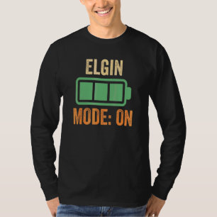 Elgin-Modus bei Batterie-Design T-Shirt