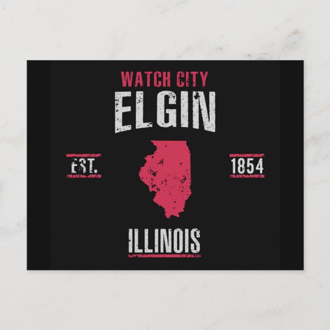 Elgin Postkarte (Vorderseite)