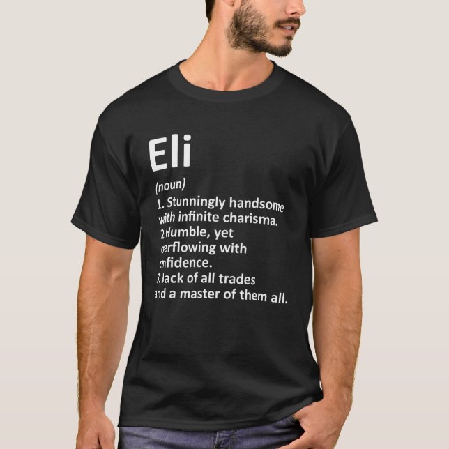 ELI Definition Personalisiert Name Funny Birthday  T-Shirt (Vorderseite)