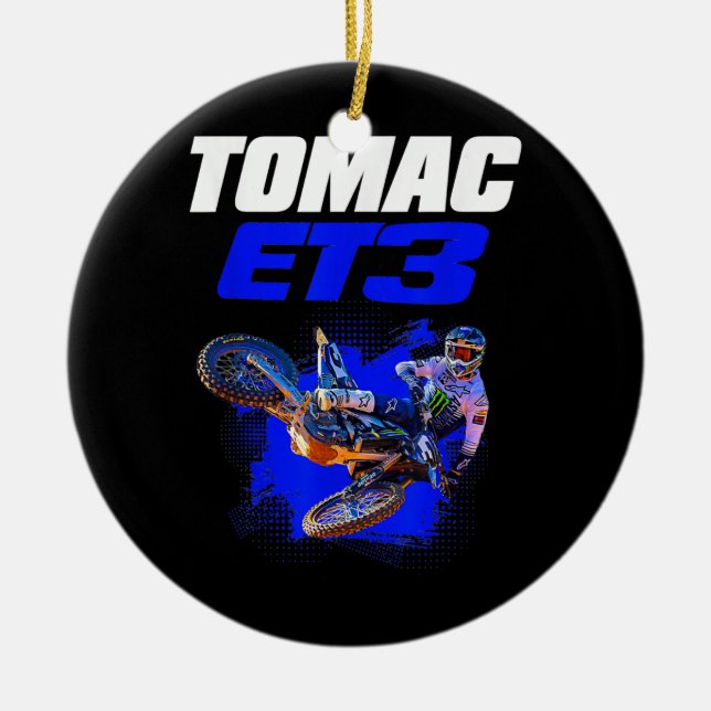 Eli Tomac 3 T-Shirt Keramik Ornament (Vorne)