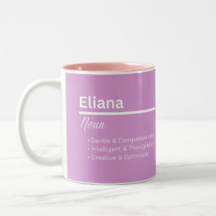 Eliana Mädchen Name Definition Tasse Personalisier