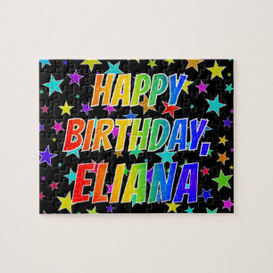 "ELIANA" Vorname, Spaß "GLÜCKLICHER GEBURTSTAG" Puzzle