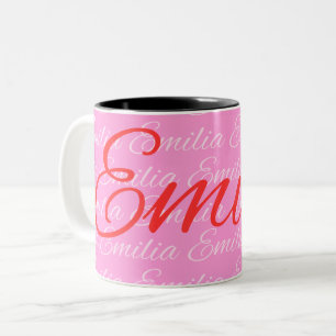 Eliana Wiederholungsnamensmuster  Zweifarbige Tasse
