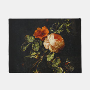 Elias van den Broeck, Still Life with Rose Doorm Fußmatte