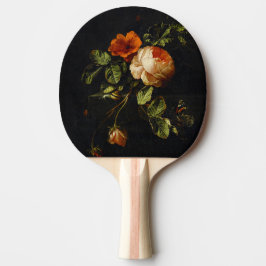 Elias van den Broeck, Stillleben mit Rose Tischtennis Schläger