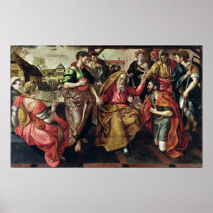 Eliezer, der damit Rebecca Isaac, 1562 fragt, Poster