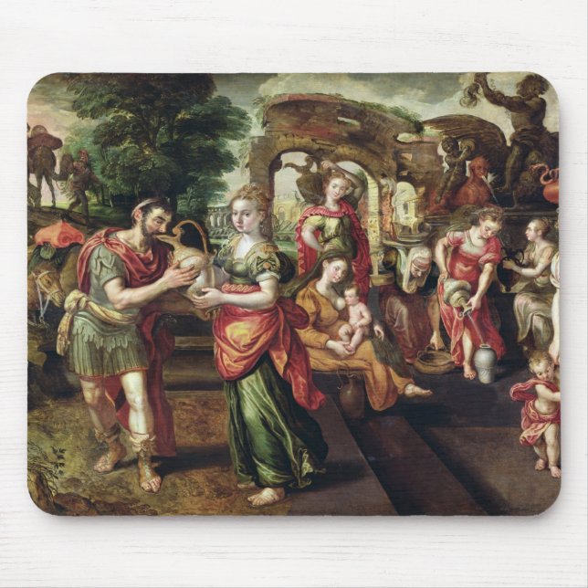 Eliezer und Rebecca an gut, 1562 Mousepad (Vorne)