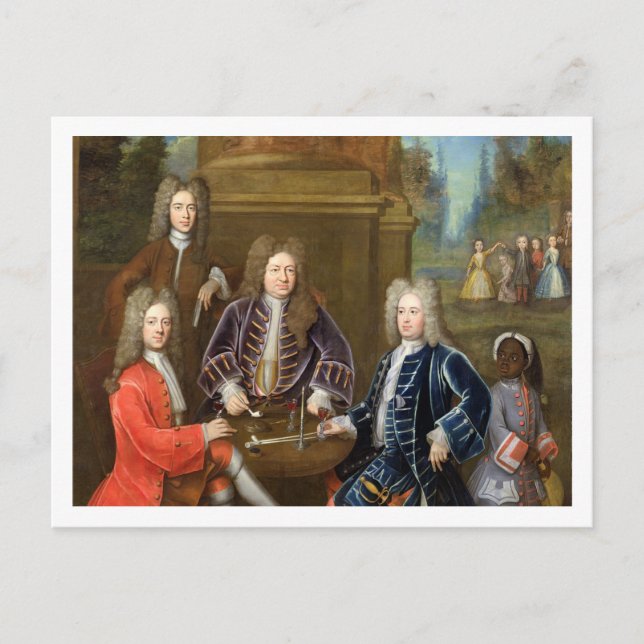 Elihu Yale (1648-1721) der zweite Herzog von Devon Postkarte (Vorderseite)