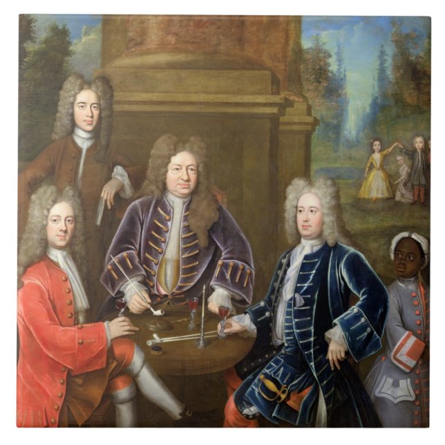 Elihu Yale (1648-1721) der zweite Herzog von Fliese (Vorderseite)