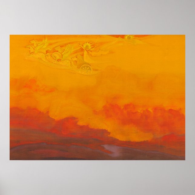 Elija, der Prophet von Nicholas Roerich Poster (Vorne)