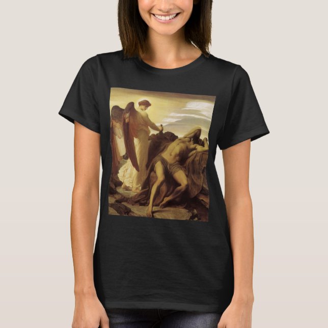Elijah in Wilderness von Lord Frederic Leighton T-Shirt (Vorderseite)