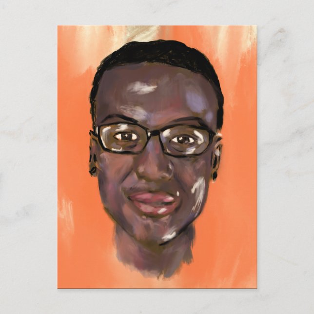 elijah mcclain Gemälde Postkarte (Vorderseite)