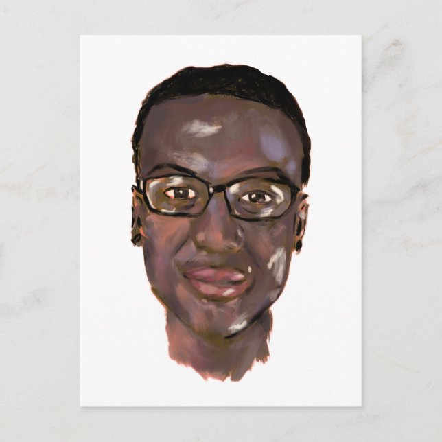 elijah mcclain Gemälde Postkarte (Vorderseite)
