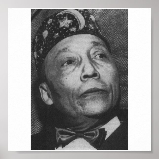 Elijah Muhammad Gerahmt Poster (Vorne)