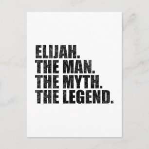 Elijah Name, Elijah Der Mann Der Mythos Die Legend Postkarte