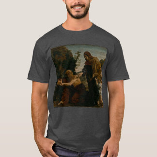 Elijah Receiving Bread from the Widow of Zarephath T-Shirt