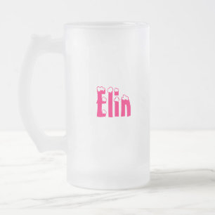 Elin-Name Art-Mattierte Tasse
