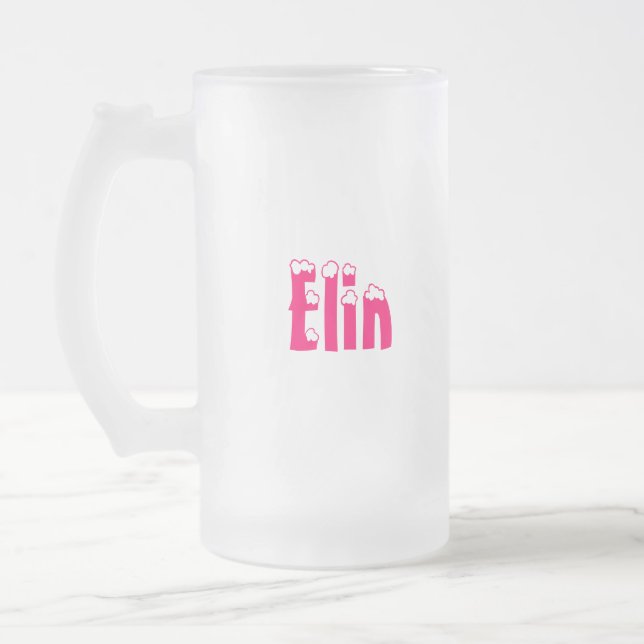 Elin-Name Art-Mattierte Tasse (Links)