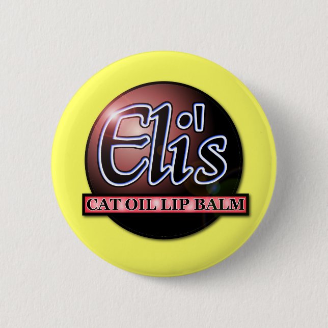 Elis Cat Oil Lip Balm Funny Button Abzeichen Spaß (Vorderseite)